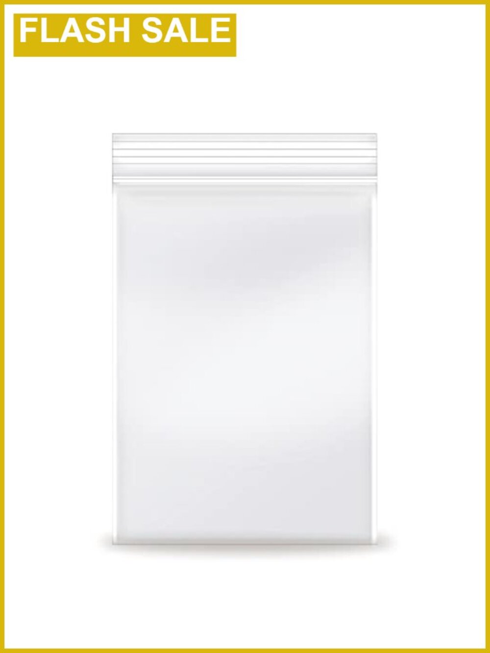 100 Pcs 3x4 Inch Clear Resealable Zip Bags, Transparent Plastic Baggies